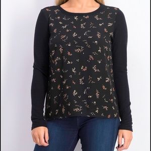 Stitch Fix Kaileigh Soll mixed material top-XXL